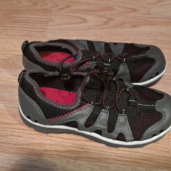 LIKE NEW SANDAL SHOES 13 LANDS END PULL CORD TIES - Picture 2 of 3